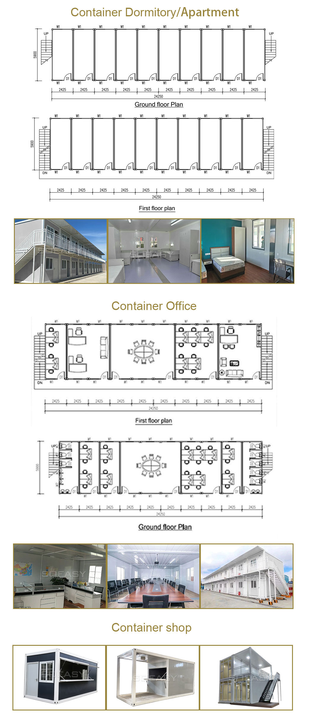 gambar rumah kontainer paket datar