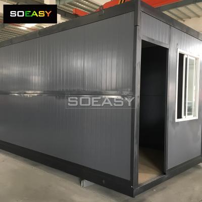 prefabrikasi disesuaikan dalam rumah kontainer warna gelap rumah lipat dan kantor