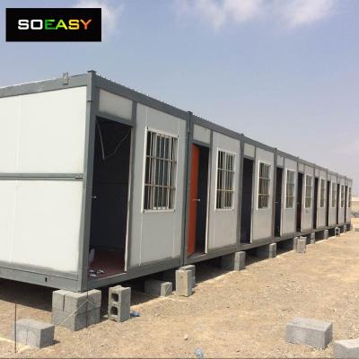 Rumah kontainer modular dengan energi surya kabin kontainer lipat rumah pabrikan/rumah kecil/rumah kecil untuk kamp kerja paksa/hotel/kantor/akomodasi pekerja

