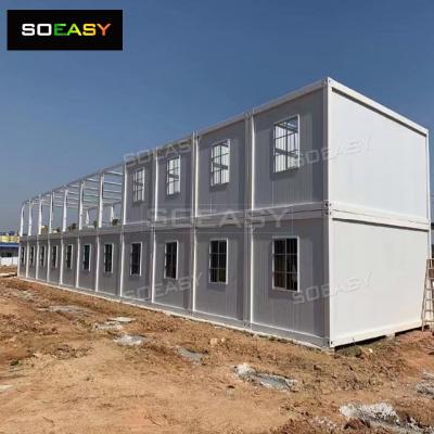 20ft Prefab Rumah Kontainer Dilepas Produsen Kamp Asrama Buruh Bergerak Kontainer Rumah Modular
    