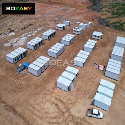 Rumah Kecil yang Dapat Diperluas di Tiongkok untuk Akomodasi Kamp Pertambangan Rumah Pengungsi Lokasi Konstruksi Kamp Minyak & Gas