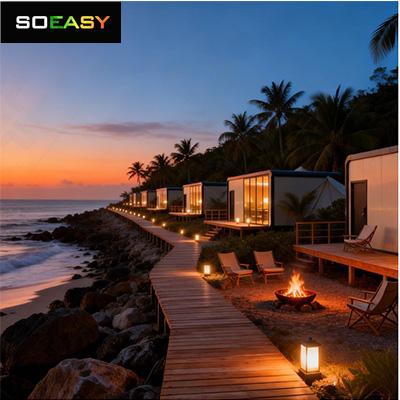 Rumah Modular Prefabrikasi Mewah Apple Cabin untuk Hunian Resor Pesisir